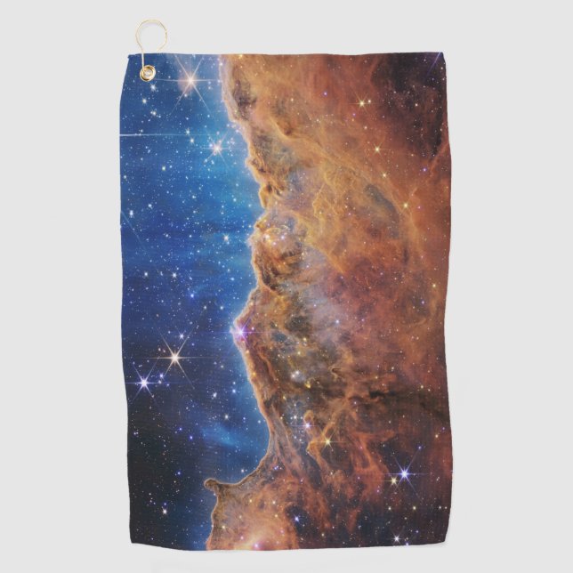 Cosmic Cliffs Carina Nebula Space Webb Telescope  Golf Towel (Front)
