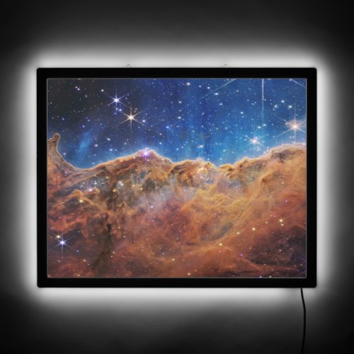 Cosmic Cliffs Carina Nebula Space Webb Telescope  LED Sign