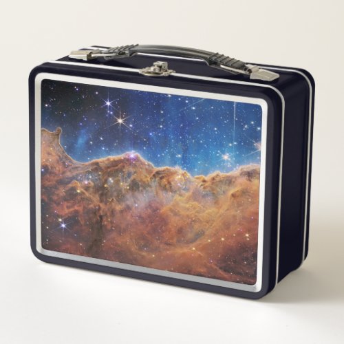 Cosmic Cliffs Carina Nebula Space Webb Telescope  Metal Lunch Box