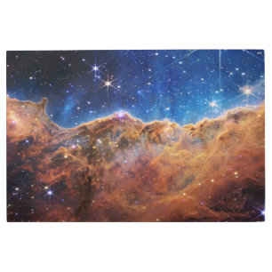 Cosmic Cliffs Carina Nebula Space Webb Telescope Metal Print