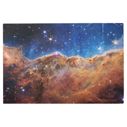 Cosmic Cliffs Carina Nebula Space Webb Telescope  Metal Print