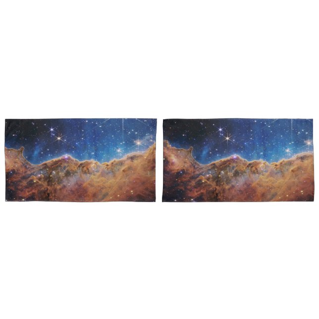 Cosmic Cliffs Carina Nebula Space Webb Telescope  Pillow Case (Front-Set)