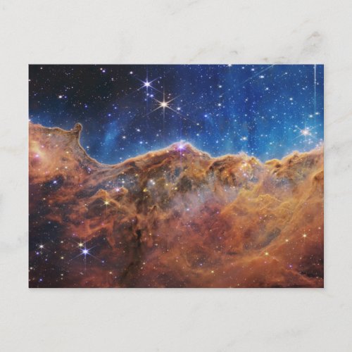 Cosmic Cliffs Carina Nebula Space Webb Telescope  Postcard