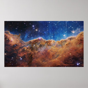 Cosmic Cliffs Carina Nebula Space Webb Telescope Poster
