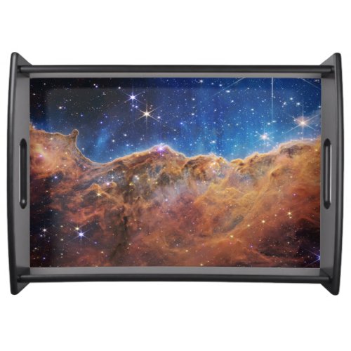 Cosmic Cliffs Carina Nebula Space Webb Telescope  Serving Tray