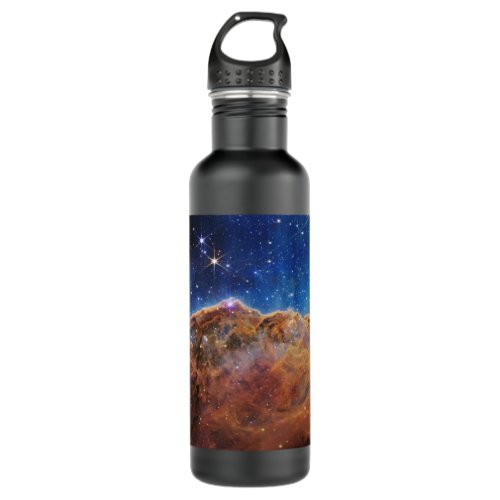 Cosmic Cliffs Carina Nebula Space Webb Telescope  Stainless Steel Water Bottle