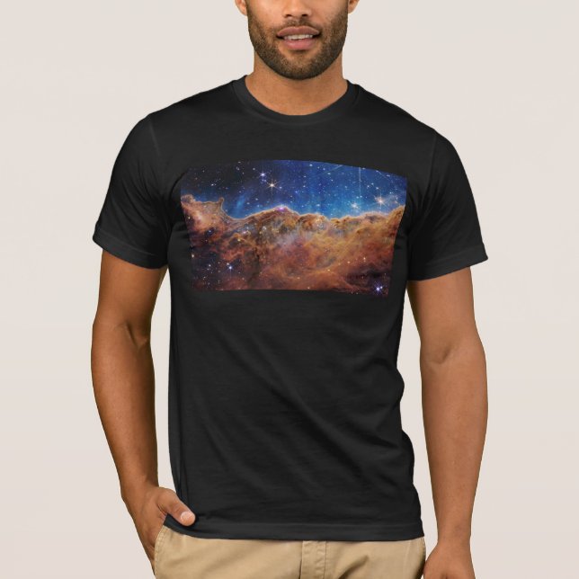 Cosmic Cliffs Carina Nebula Space Webb Telescope  T-Shirt (Front)