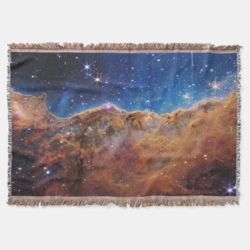 Cosmic Cliffs Carina Nebula Space Webb Telescope  Throw Blanket