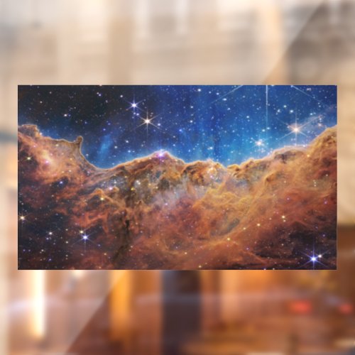 Cosmic Cliffs Carina Nebula Space Webb Telescope  Window Cling