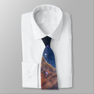 Cosmic Cliffs, Carina Nebula, Webb Telescope Neck Tie