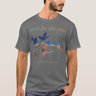 Cosmic Cliffs in Carina Birds Reach for the Stars T-Shirt