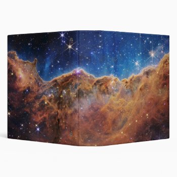 Cosmic Cliffs In The Carina Nebula 3 Ring Binder by SpacePhotography at Zazzle
