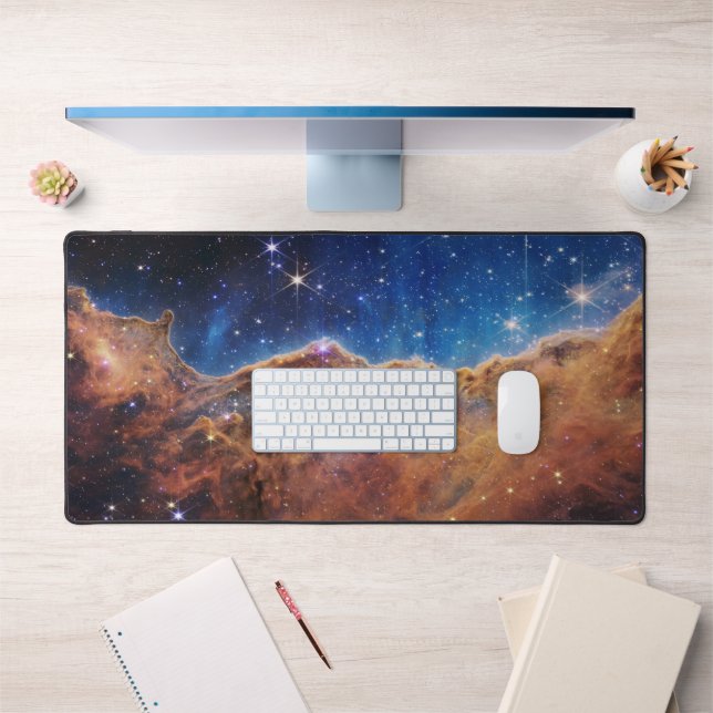 Cosmic Cliffs in the Carina Nebula Desk Mat (Office 1)