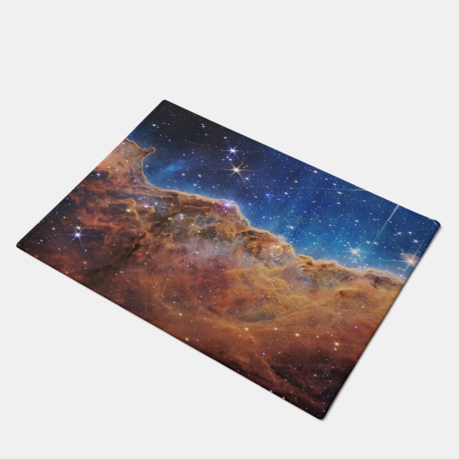 Cosmic Cliffs in the Carina Nebula Doormat (Angled)