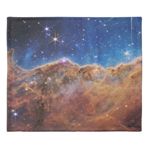 Cosmic Cliffs in the Carina Nebula Duvet Cover