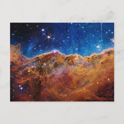Cosmic Cliffs in the Carina Nebula from JWT Postcard