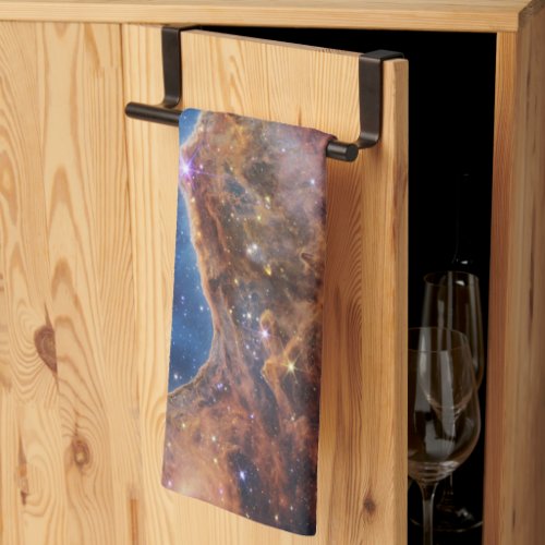 Cosmic Cliffs in the Carina Nebula Kitchen Towel