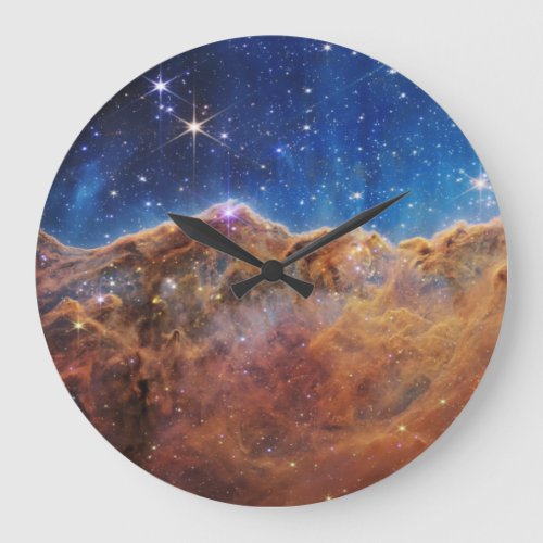 Cosmic Cliffs in the Carina Nebula Large Clock