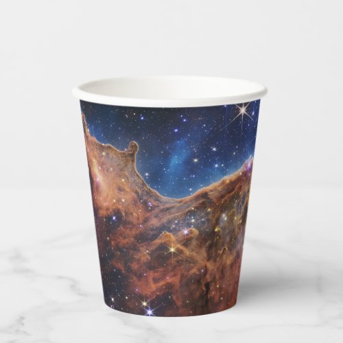 Cosmic Cliffs in the Carina Nebula Paper Cups