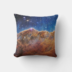 Cosmic Cliffs in the Carina Nebula  Throw Pillow