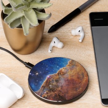 Cosmic Cliffs In The Carina Nebula Wireless Charger by SpacePhotography at Zazzle