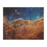 Cosmic Cliffs In The Carina Nebula Wood Wall Art at Zazzle