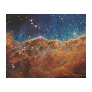 Cosmic Cliffs in the Carina Nebula Wood Wall Art