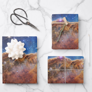 Cosmic Cliffs in the Carina Nebula Wrapping Paper Sheets