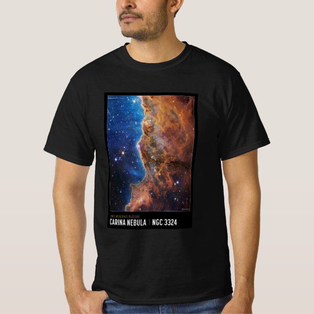 Cosmic Cliffs T-Shirt: James Webb NASA-Inspired  T-Shirt (Front)