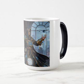 Cosmic Clockwork Mage Fantasy Sci-Fi Art Color Morph Mug