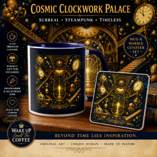 Cosmic Clockwork Palace Coffee Mug