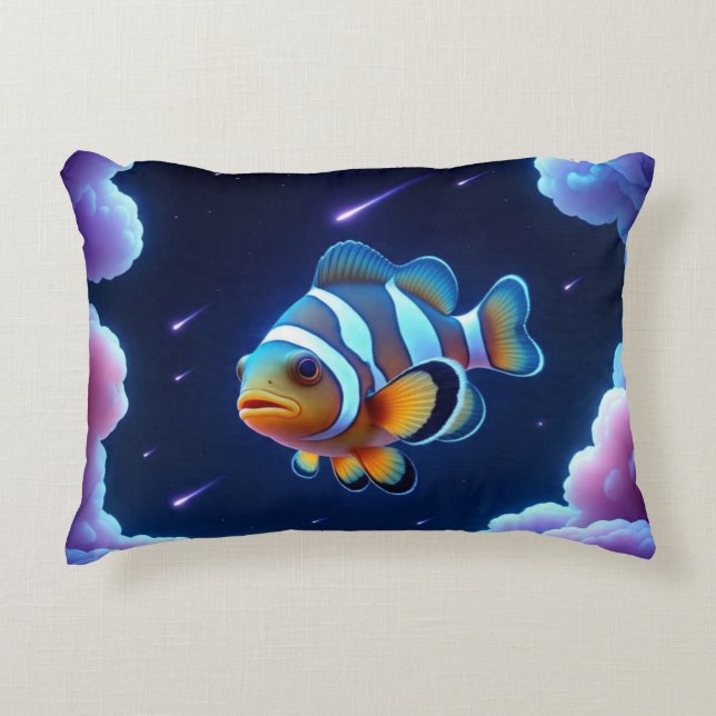 Cosmic Clownfish  Accent Pillow (Front)