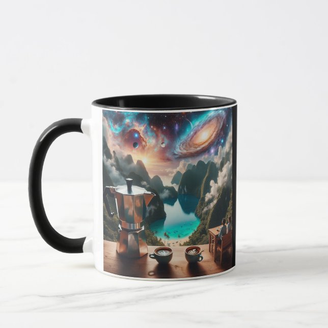 Cosmic Coffee Morning Mug (Left)