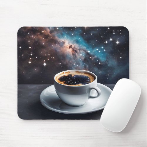 Cosmic Coffee Mouse Pad