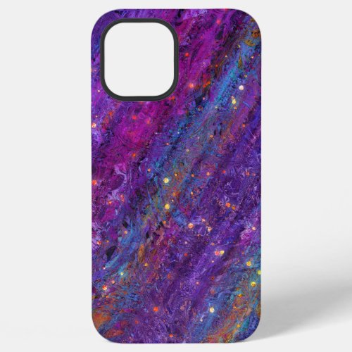 Cosmic Color Chaos Purple Blue iPhone 12 Pro Max Case