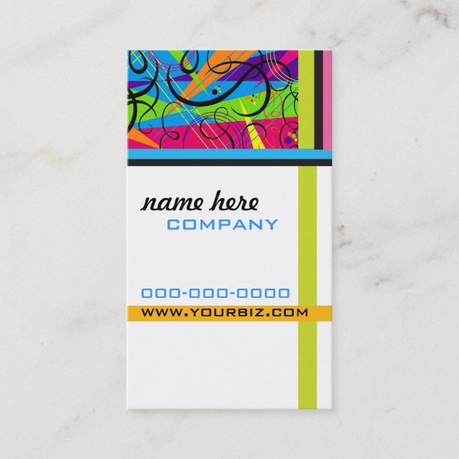 Cosmic Colors Business Card (Front)