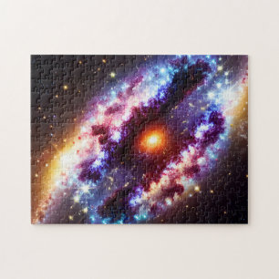 Cosmic Colors Explosion Stars and Skies Landscape Jigsaw Puzzle