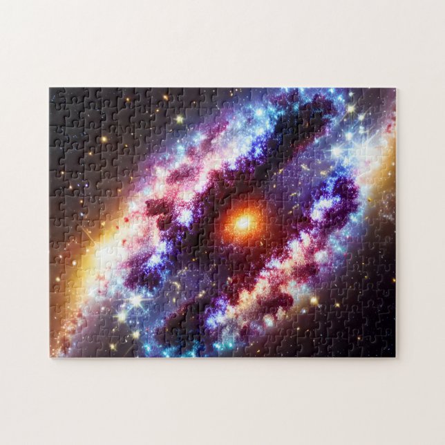 Cosmic Colors Explosion Stars and Skies Landscape Jigsaw Puzzle (Horizontal)