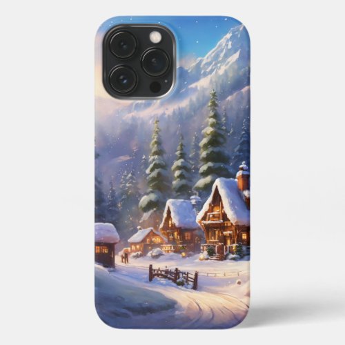 Cosmic Comfort Ultra Cozy Winter Forest christmas iPhone 13 Pro Max Case