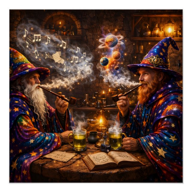 Cosmic composers, Galactic wizardry and musical sm Poster (Front)