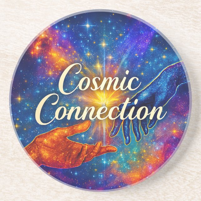 🪐 Cosmic Connection Coaster (Front)