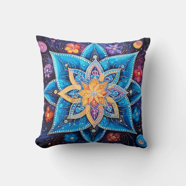 Cosmic Constellation Throw Pillow (Front)
