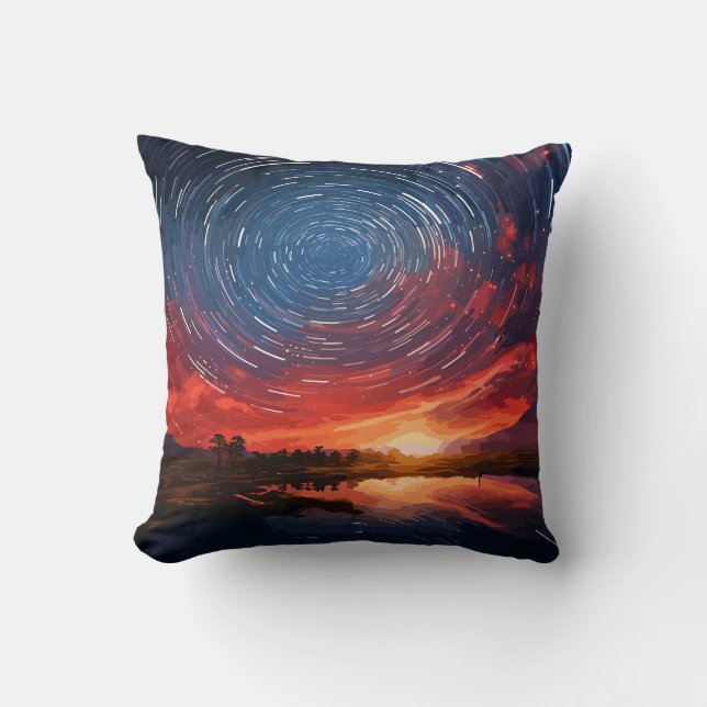 Cosmic Constellation Throw Pillow (Front)