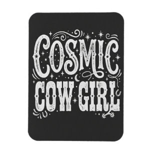 Cosmic Cow Girl Magnet - Funny Southern Accent Gif