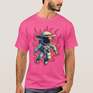 Cosmic Cowboy – Astronaut in Flames Tee