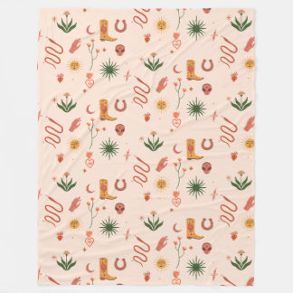 Cosmic Cowgirl Patterned Blanket