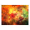 Cosmic Cradle-original art poster-space orange