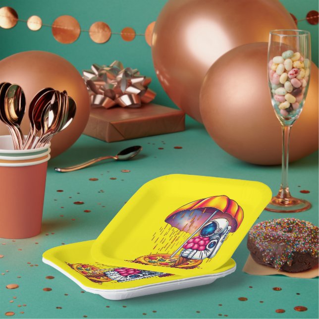 Cosmic Cravings – Astronaut's Dream Paper Plates (Multi)