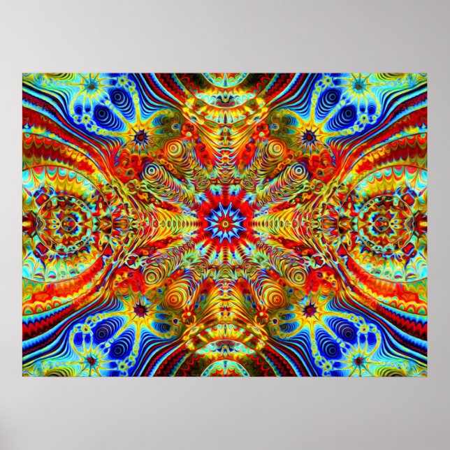 Cosmic Creatrip2 - Psychedelic trippy visuals Poster (Front)