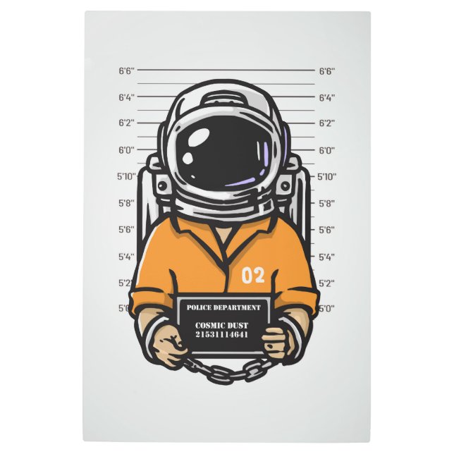 Cosmic Criminal Metal Wall Art (Front)
